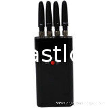 Est-808kd Portable 3g / Gps Signal Jammer 25dbm , 1500 - 1600mhz Frequency